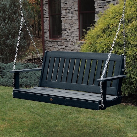 Highwood Usa 5ft Lehigh Porch Swing Outdoor Furniture for Patio, Backyard, Garden AD-PORL1-FBE